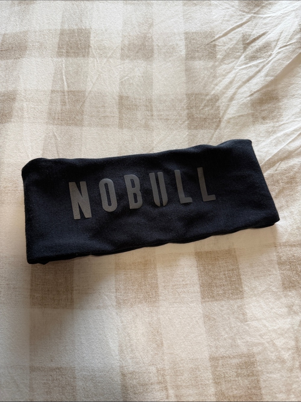 NOBULL Black Logo Headband merino wool